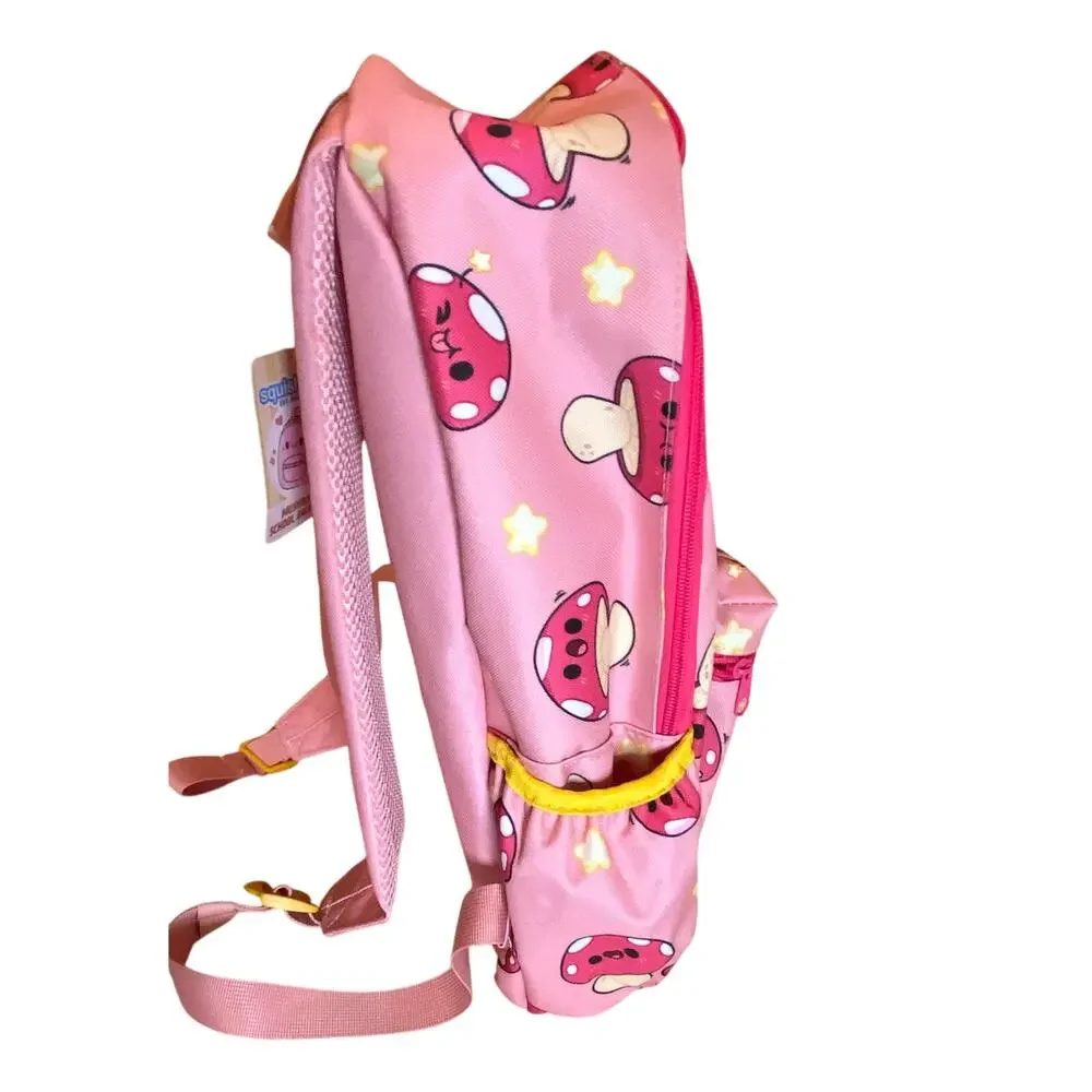 Squishable Pink Mushroom Backpack - Girls Child's Kids New with Tags